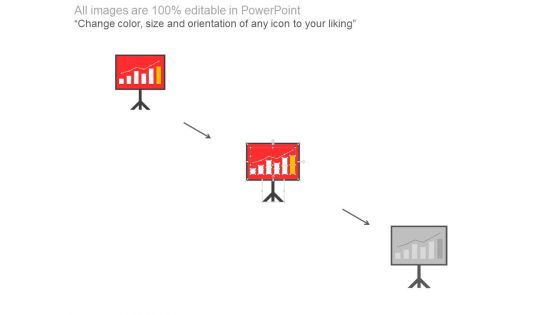 Board With Bar Graph For Financial Analysis Powerpoint Slides