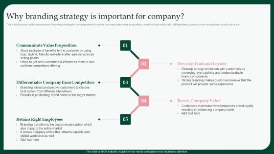 Boosting Product Sales Through Branding Why Branding Strategy Is Important Infographics PDF