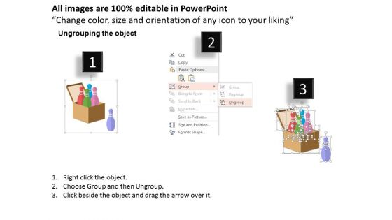 Bowling Pins For Strategic Planning Powerpoint Template
