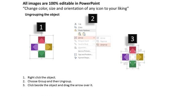 Boxes Infographic For Management Planning Powerpoint Template
