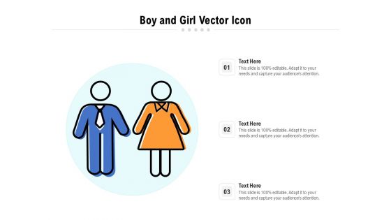 Boy And Girl Vector Icon Ppt PowerPoint Presentation File Infographics PDF