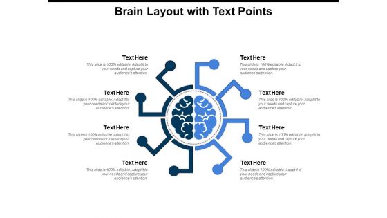 Brain Layout With Text Points Ppt PowerPoint Presentation Topics PDF