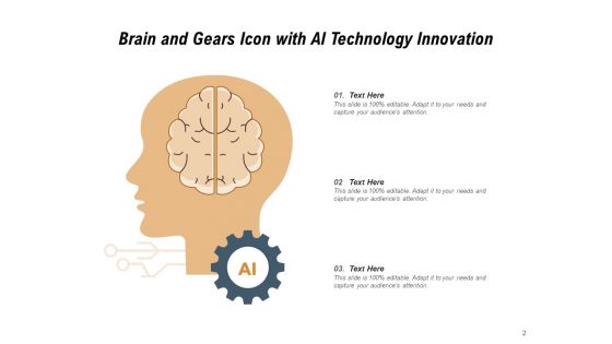Brain With Gears Icon Technology Innovation Ppt PowerPoint Presentation Complete Deck