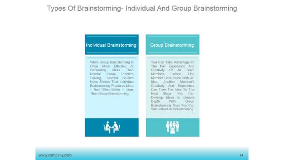 Brainstorming Tricks To Inspire Bright Concepts Ppt PowerPoint Presentation Complete Deck With Slides