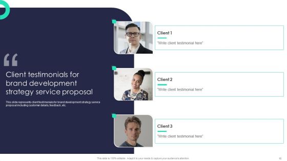 Brand Development Strategy Service Proposal Ppt PowerPoint Presentation Complete Deck With Slides