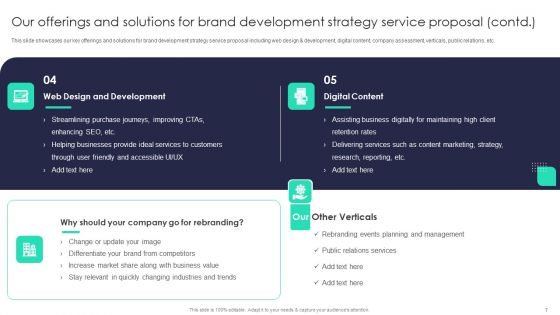 Brand Development Strategy Service Proposal Ppt PowerPoint Presentation Complete Deck With Slides