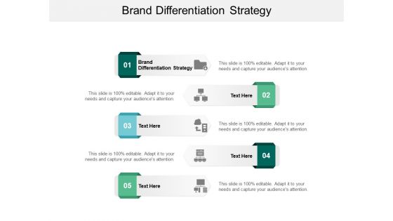 Brand Differentiation Strategy Ppt Powerpoint Presentation Infographics Diagrams Cpb