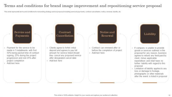 Brand Image Improvement And Repositioning Service Proposal Ppt PowerPoint Presentation Complete Deck With Slides