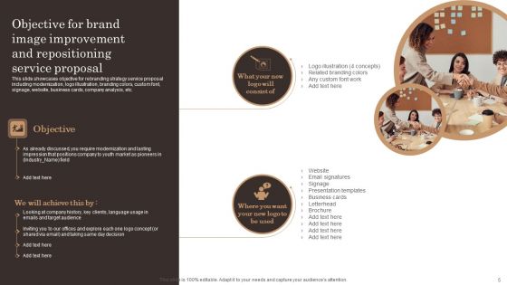 Brand Image Improvement And Repositioning Service Proposal Ppt PowerPoint Presentation Complete Deck With Slides