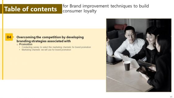 Brand Improvement Techniques To Build Consumer Loyalty Ppt PowerPoint Presentation Complete Deck With Slides