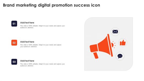 Brand Marketing Digital Promotion Success Icon Portrait PDF