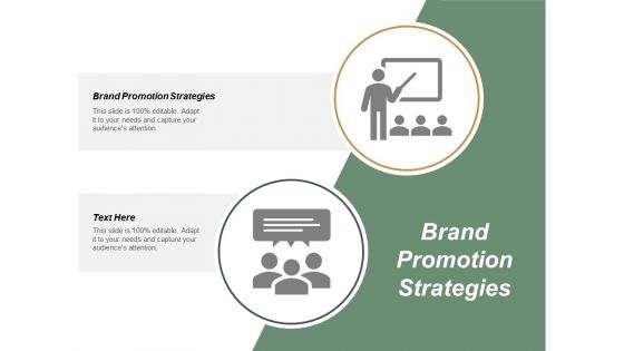 Brand Promotion Strategies Ppt PowerPoint Presentation Professional Guide Cpb