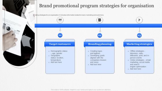 Brand Promotional Program Strategies For Organisation Slides PDF Brand Promotional Program Strategies For Organisation Slides PDF