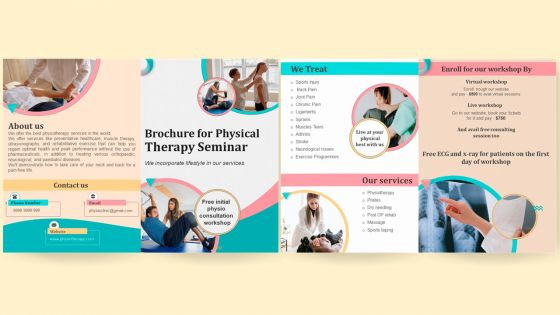 Brochure For Physical Therapy Seminar PPT Template