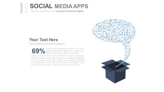 Bubble Of Social Media And Communication Icons Powerpoint Template
