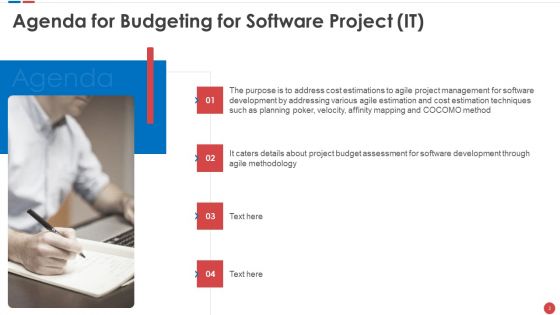 Budgeting For Software Project IT Ppt PowerPoint Presentation Complete Deck With Slides