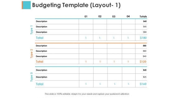 Budgeting Template Layout 1 Sample Budget Ppt Ppt PowerPoint Presentation Show Structure Budgeting Template Layout 1 Sample Budget Ppt Ppt PowerPoint Presentation Show Structure