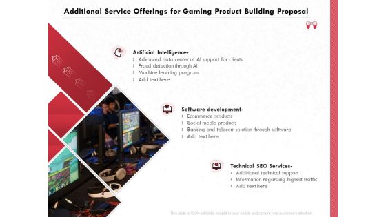 Build A Gaming Computer Additional Service Offerings For Gaming Product Building Proposal Sample PDF