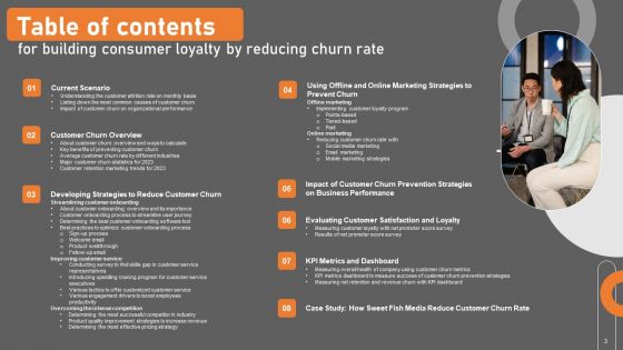 Building Consumer Loyalty By Reducing Churn Rate Ppt PowerPoint Presentation Complete Deck With Slides