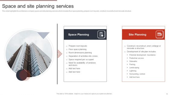 Building Design Firm Details Ppt PowerPoint Presentation Complete Deck With Slides