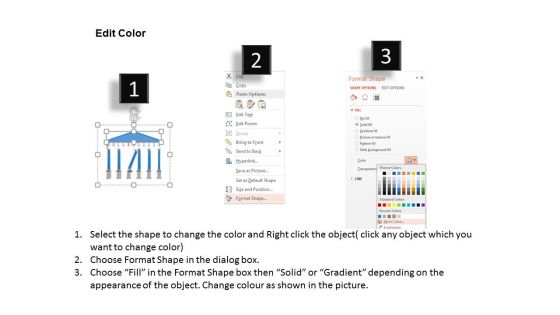 Building Diagram With Broken Pillar Powerpoint Template