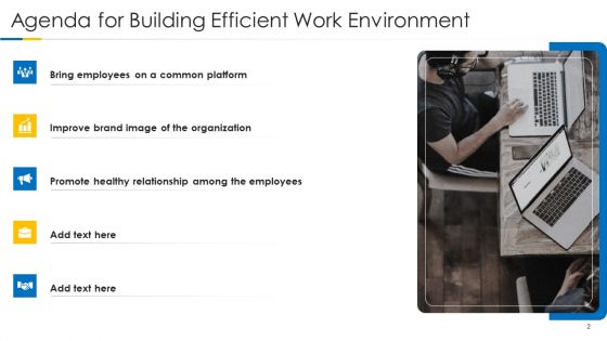 Building Efficient Work Environment Ppt PowerPoint Presentation Complete Deck With Slides
