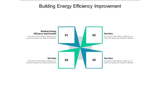 Building Energy Efficiency Improvement Ppt PowerPoint Presentation Layouts Example File Cpb