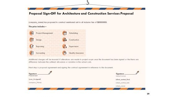Building Engineering Services Proposal Ppt PowerPoint Presentation Complete Deck With Slides