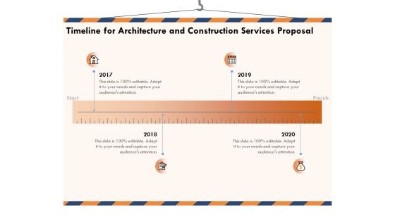 Building Engineering Services Proposal Timeline For Architecture And Construction Services Proposal Background PDF