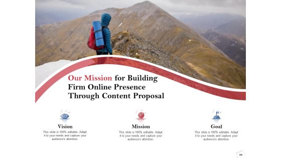Building Firm Online Presence Through Content Proposal Ppt PowerPoint Presentation Complete Deck With Slides