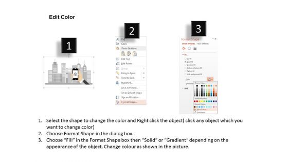 Building Picture In Mobile Powerpoint Templates
