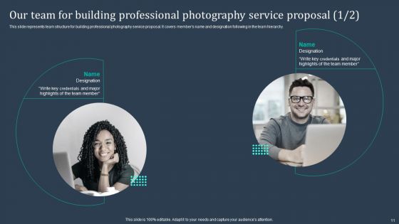 Building Professional Photography Service Proposal Ppt PowerPoint Presentation Complete Deck With Slides