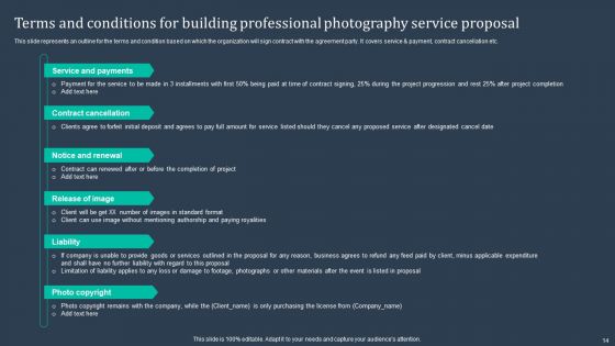 Building Professional Photography Service Proposal Ppt PowerPoint Presentation Complete Deck With Slides