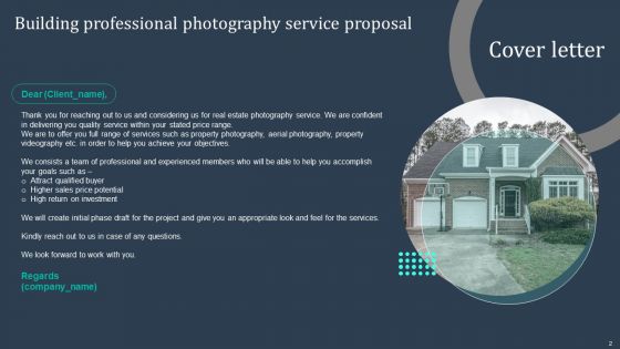 Building Professional Photography Service Proposal Ppt PowerPoint Presentation Complete Deck With Slides
