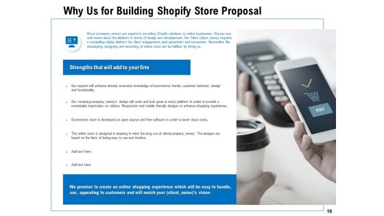 Building Shopify Store Proposal Ppt PowerPoint Presentation Complete Deck With Slides