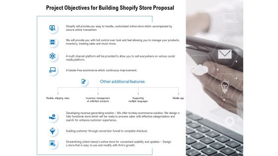 Building Shopify Store Proposal Ppt PowerPoint Presentation Complete Deck With Slides
