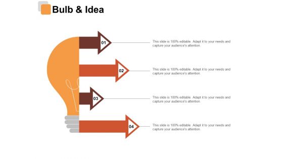 Bulb And Idea Risk Estimator Ppt PowerPoint Presentation Show Slides