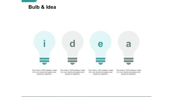 Bulb And Idea Technology Ppt PowerPoint Presentation Layouts Good