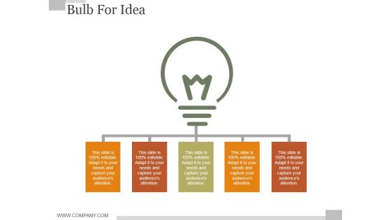Bulb For Idea Ppt PowerPoint Presentation Examples Bulb For Idea Ppt PowerPoint Presentation Examples