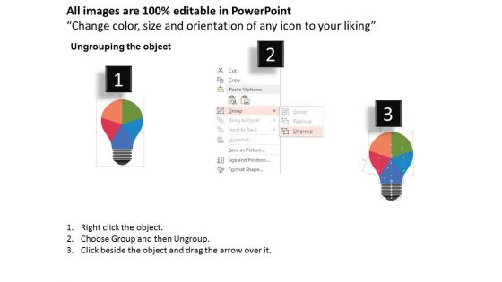 Bulb Infographic For Business Analysis Powerpoint Templates