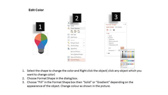 Bulb Infographic For Business Analysis Powerpoint Templates