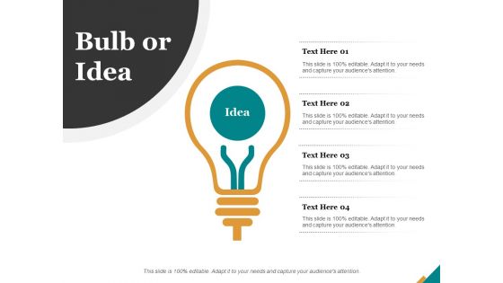 Bulb Or Idea Innovation Ppt PowerPoint Presentation Styles Vector