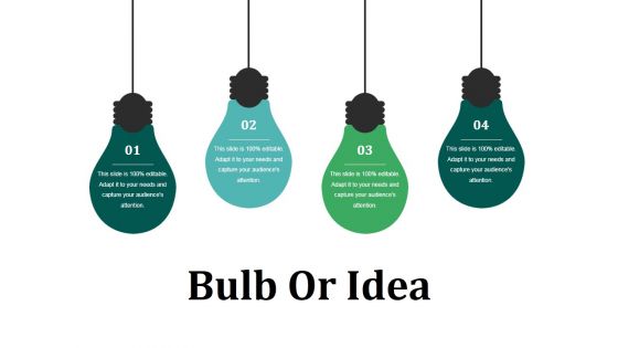Bulb Or Idea Ppt PowerPoint Presentation Gallery Files
