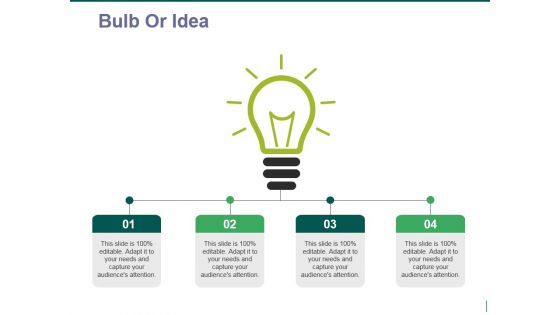 bulb or idea ppt powerpoint presentation ideas graphics example