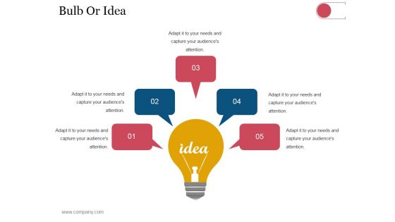 Bulb Or Idea Ppt PowerPoint Presentation Inspiration Graphics Download