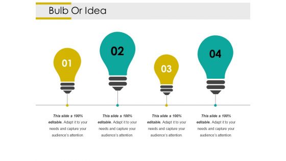 Bulb Or Idea Ppt PowerPoint Presentation Model Graphic Tips