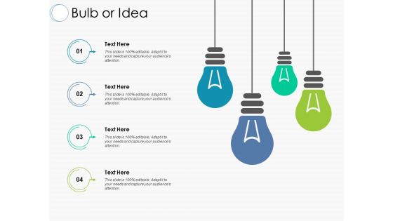 Bulb Or Idea Ppt PowerPoint Presentation Pictures Example