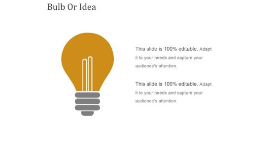 Bulb Or Idea Ppt PowerPoint Presentation Pictures Introduction