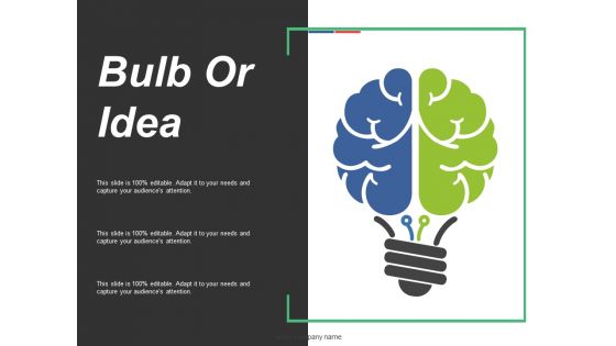 Bulb Or Idea Ppt PowerPoint Presentation Summary Display