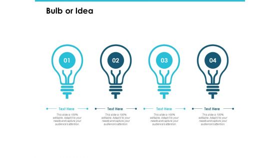 Bulb Or Idea Technology Marketing Ppt PowerPoint Presentation Inspiration Professional
